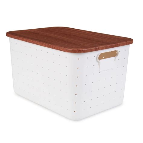 white storage box with lid